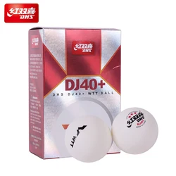 DHS-pelotas de Ping Pong de 3 estrellas, Material ABS, profesional, aprobado por ITTF, más de 40 pelotas de tenis de mesa para competición WTT, 6 unids/caja, DJ40W