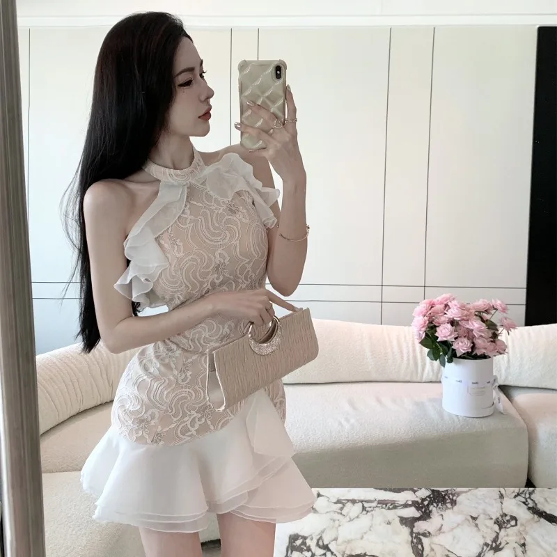 تنورة Ele Lace ter Ne ort Dr Slimming مثيرة وعصرية لصيف 2025 وصلت حديثًا للسيدات قسط Faion Dr