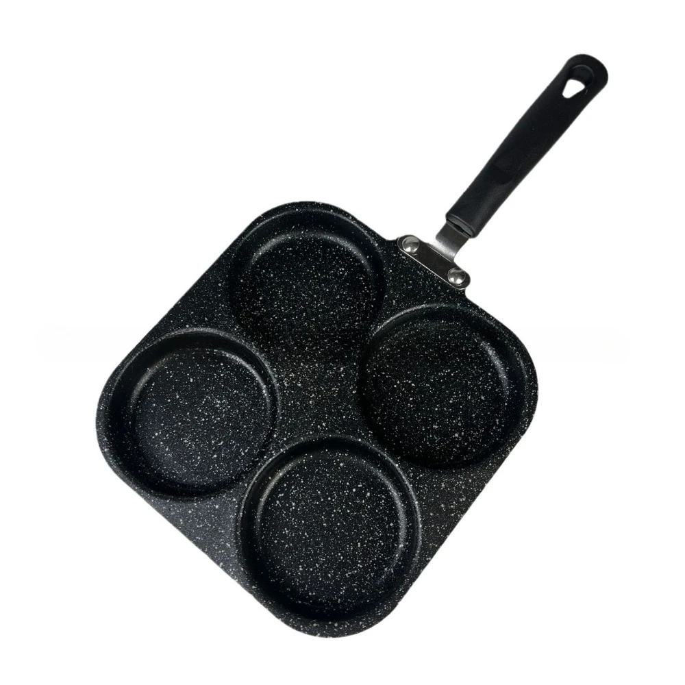 مقلاة متعددة الوظائف بأربعة فتحات لقلي البيض، أداة معجزة للإفطار. مقلاة