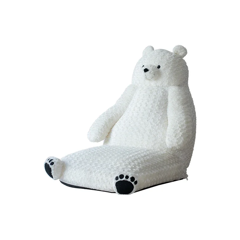 Sofa chair tatami lazy sofa seat cushion floor bay window cute polar bear backrest integrated children's sofa