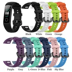 Bracelet de rechange en silicone pour Honor Band 5 4, bracelets de sport, bande colorée, accessoires intelligents