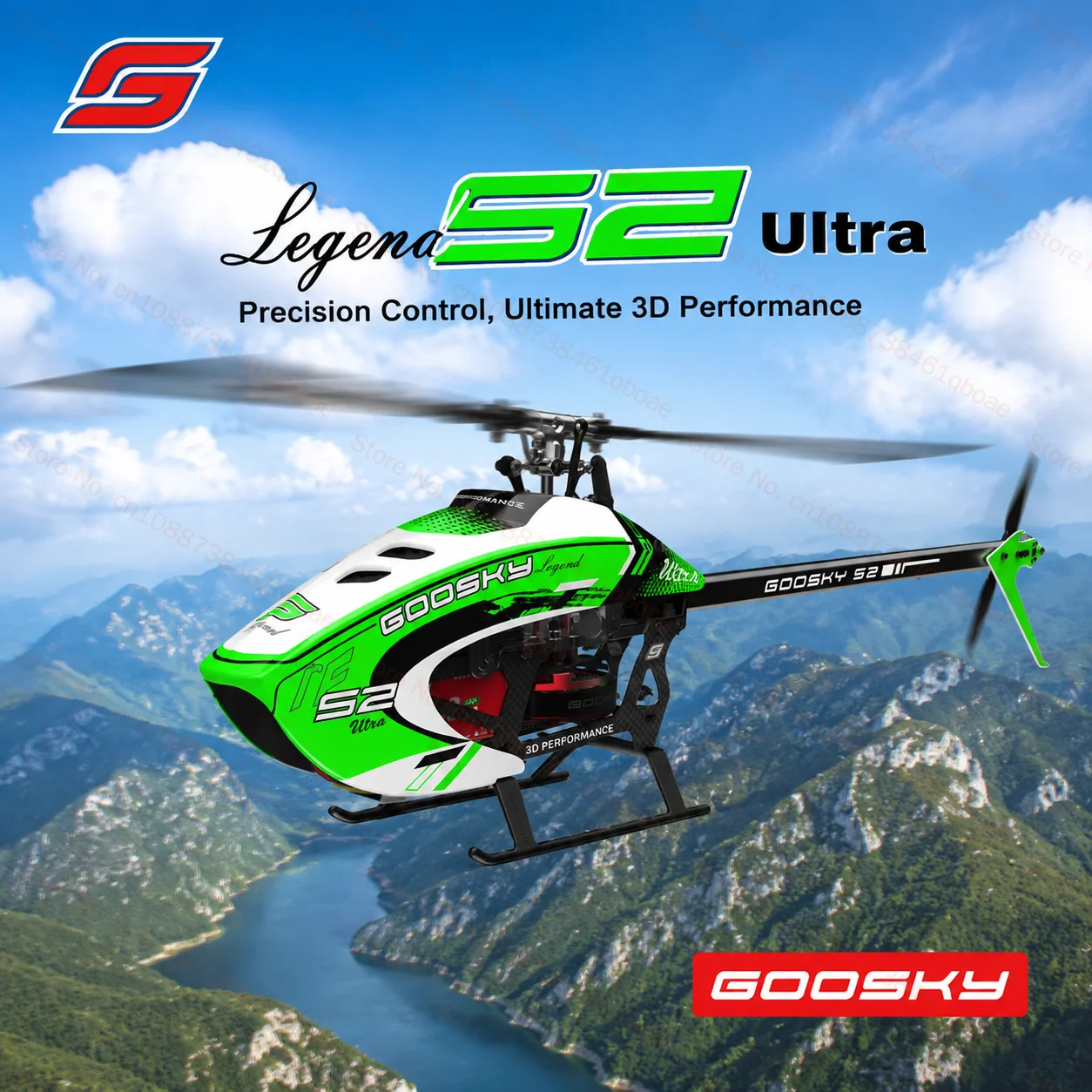 GOOSKY S2 Ultra 3D Remote Control Stunt Helicopter High Performance RC Aircraft Model BAF080010 Outdoor flying toys 11.1v 750mah