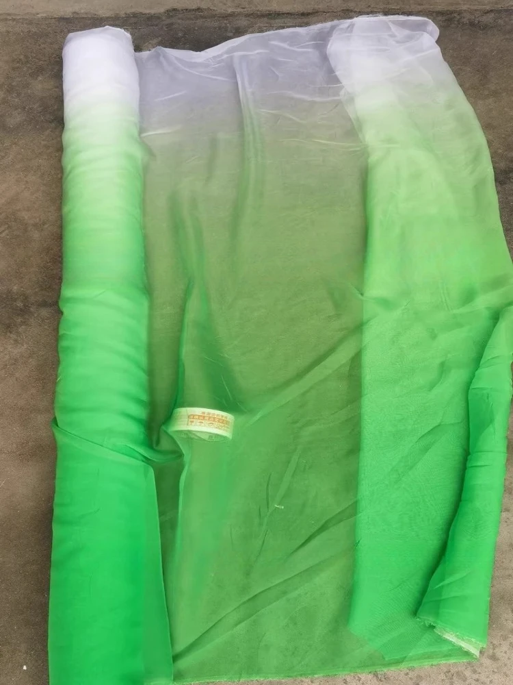 Gradient Chiffon 30D Sheer Fabric for Perspective Hanfu Dance Clothing Shawl Fabrics By The Meter Diy Sewing Material Cloth view 3