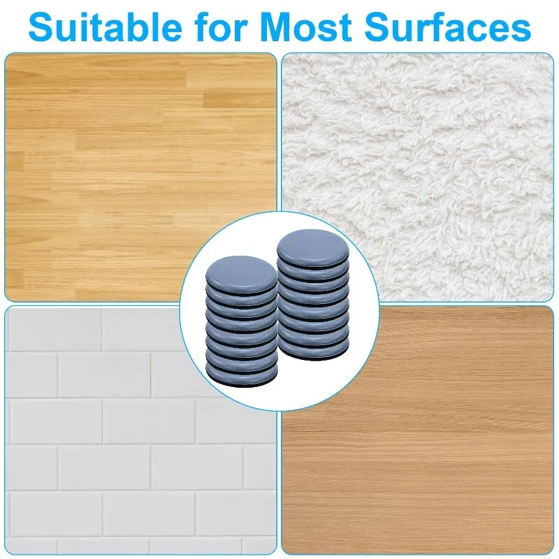 50/60/70mm Self-Adhesive Furniture Slider Pads Chair Table Leg Covers Floor Protector for Smooth Floors Carpets Tile Hardwood So image 4