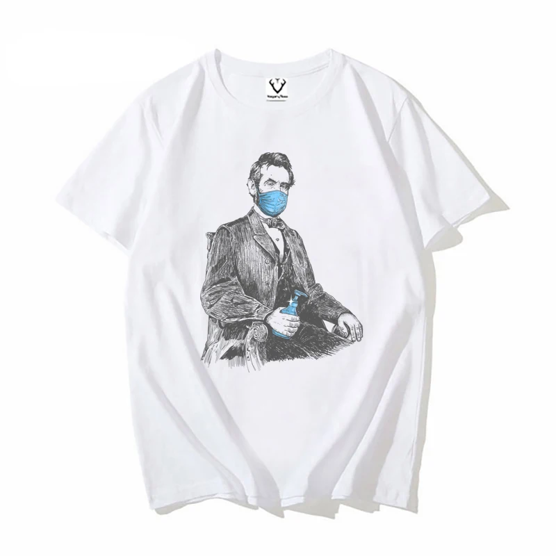 VagaryTees 2021 Wear Yourself a Mask Printed T-Shirt Hipster Tshirts Short Sleeve Tops Funny Masked Tee