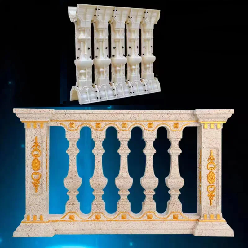 Roman column mold European balcony railing model building fence gate indoor and outdoor villa guardrail factory direct sales