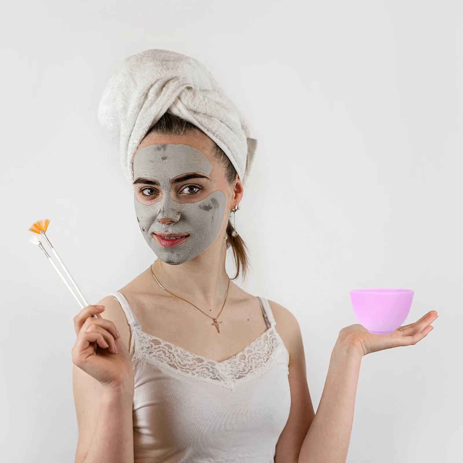 6Pcs Face Mask Bowl Silicone DIY Facial Mask Mixing Bowl Salon Supply Beauty Accessories Skin Care Tool Precise Control Easy
