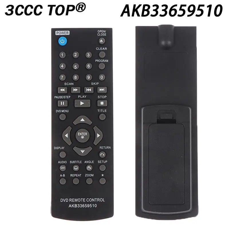 English Remote Control Replacement For LG DVD Player AKB33659510 DVD Player Remote Control Dp122 Dp520