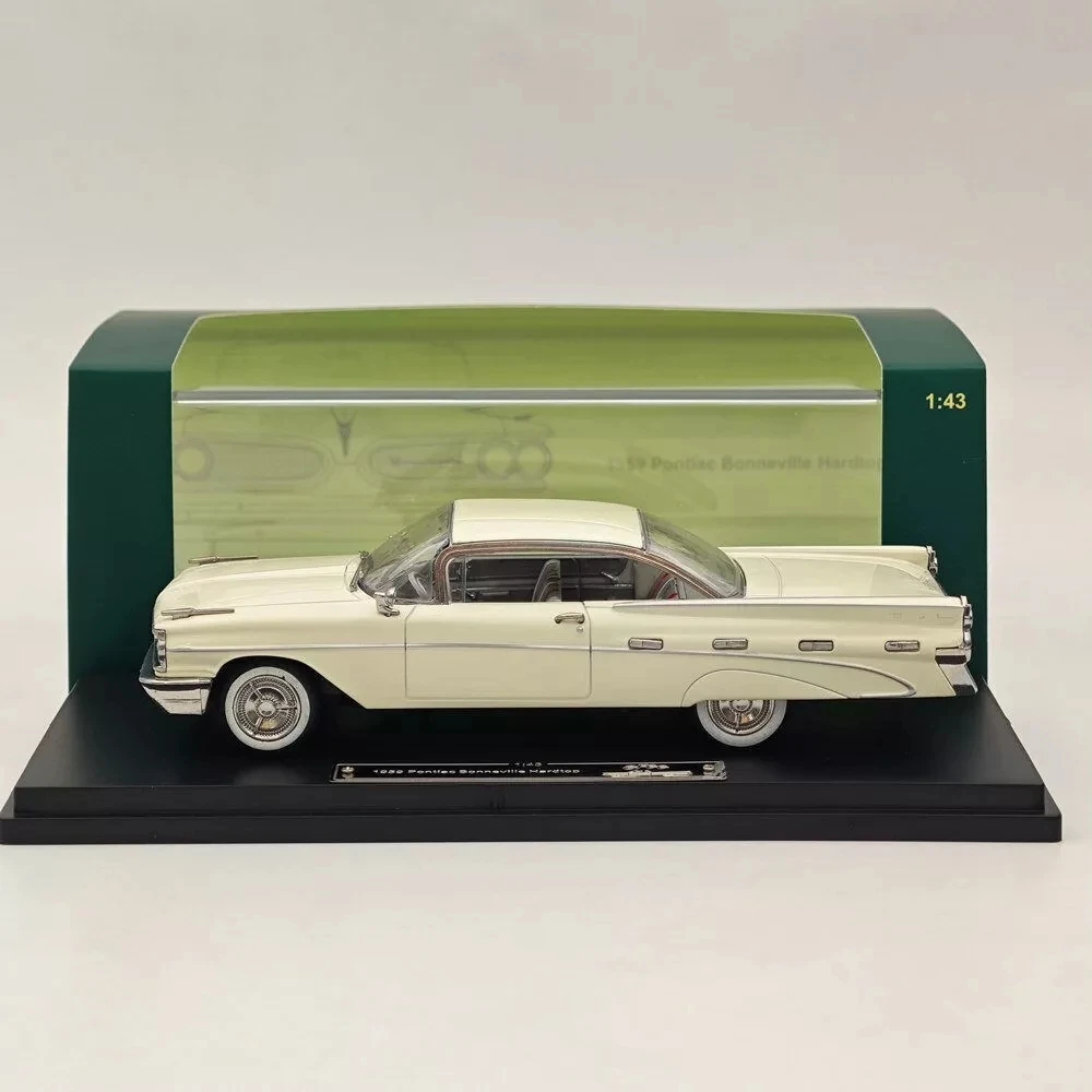 

Gift 1/43 GFCC 1959 Pontiac Bonneville Hardtop White Diecast Model Car Collection