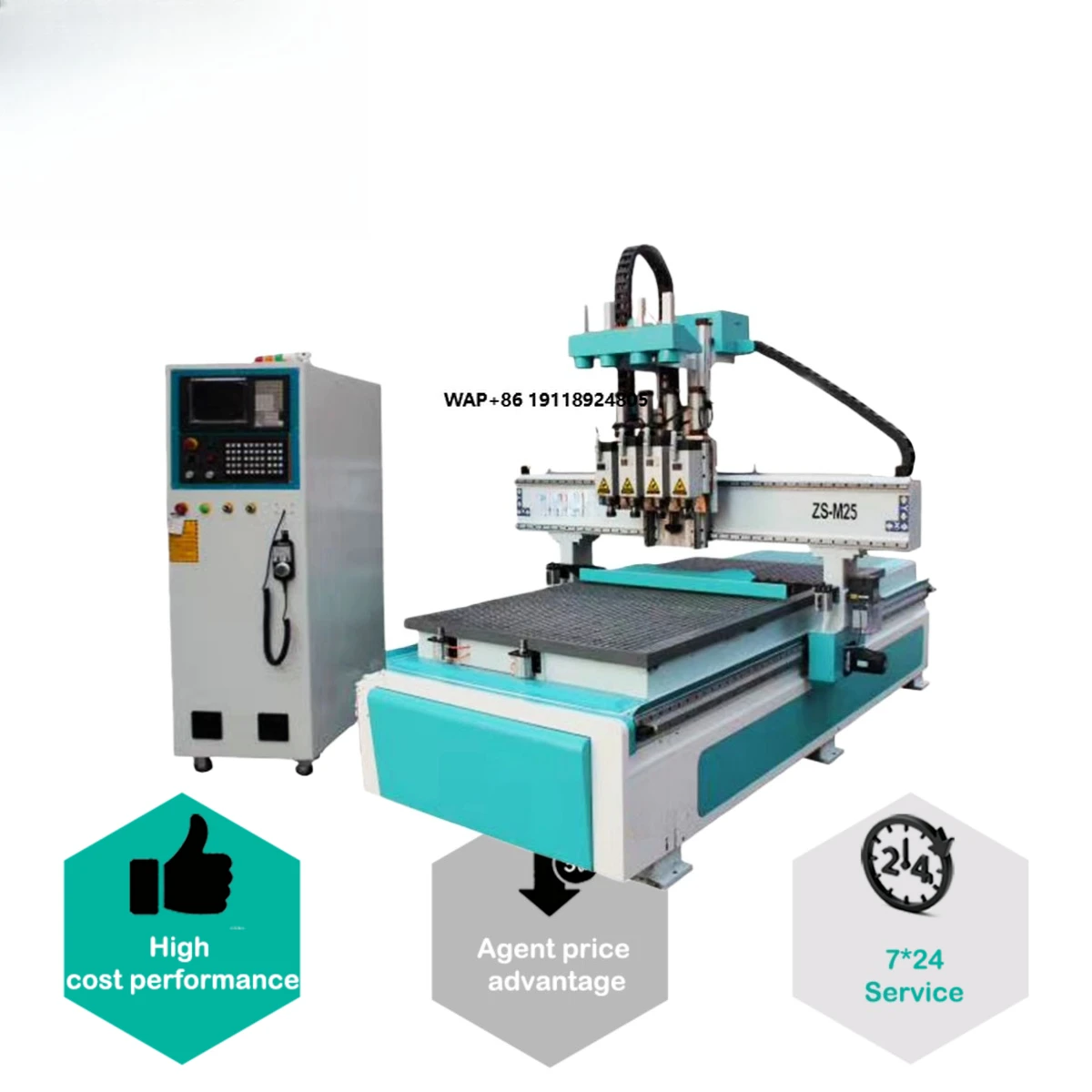 Hot Selling Economical CNC Wood Router Machine with Custom Logo Option for Small Woodworking Shop and Furniture Factory