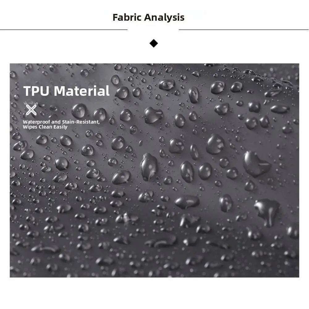 Tablier de cuisine en TPU imperméable sans manches, dessin animé, Transparent, résistant à la saleté, léger, pour le nettoyage, usage de cuisine