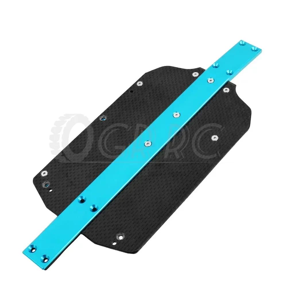 Carbon Fiber Bottom Chassis Guard Plate+Metal Battery Box Modified Parts for MJX Hyper Go 14210 14209 Ugrade Part Accessories