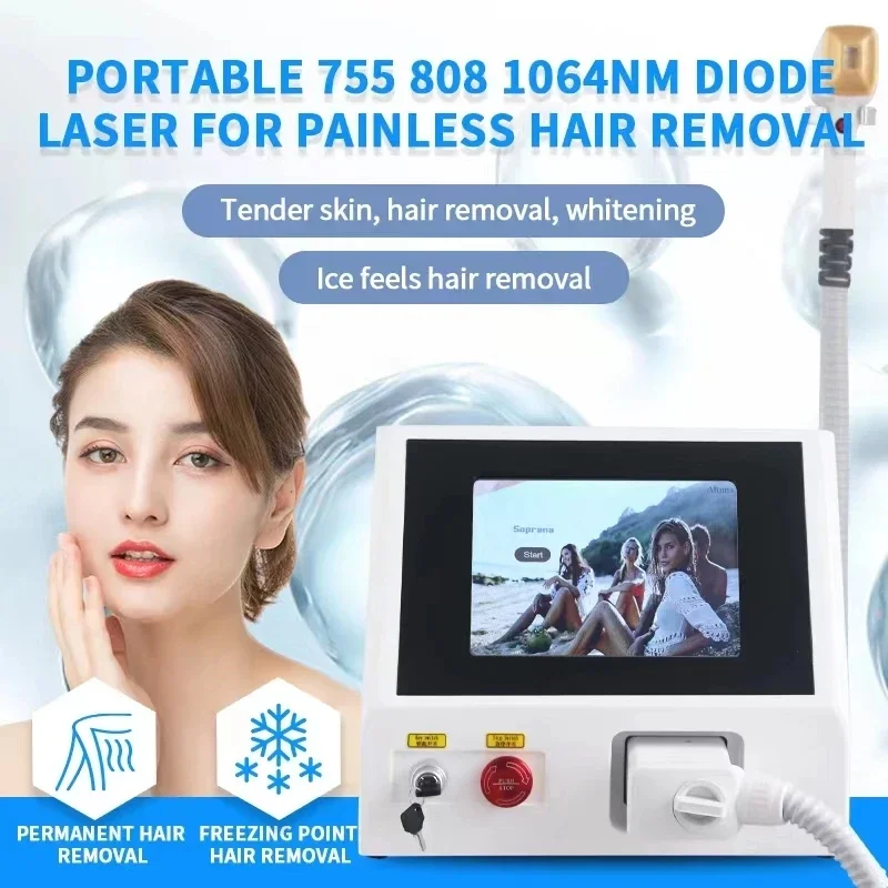 

Beauty Salon Alexandria 808nm Three Wavelength Diode Painless Freezing Point Laser Hair Removal Machine