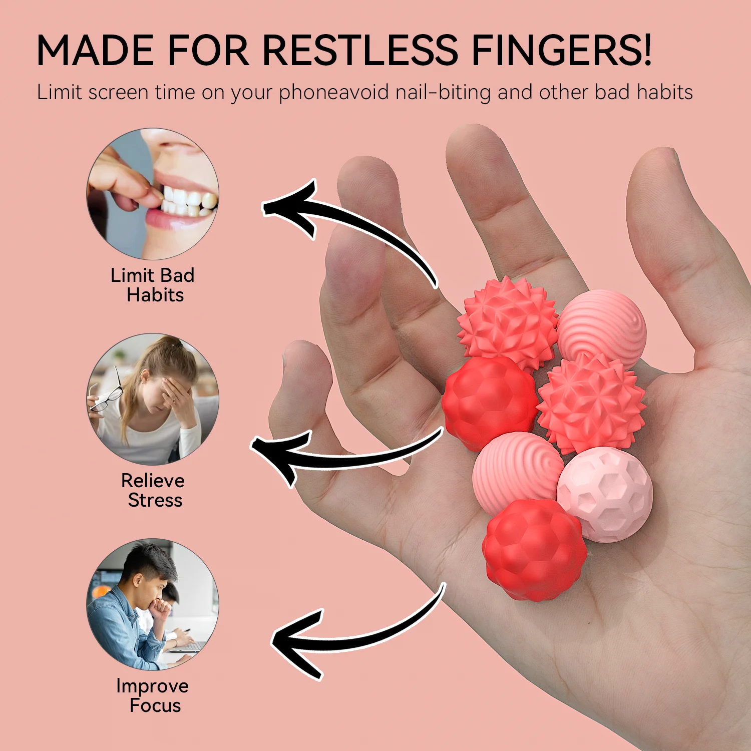 

Sensory Magnetic Ball Silicone Sensory Toy Elastic Magnetic Suction Children's Educational Toy Stress Relief Massage Ball