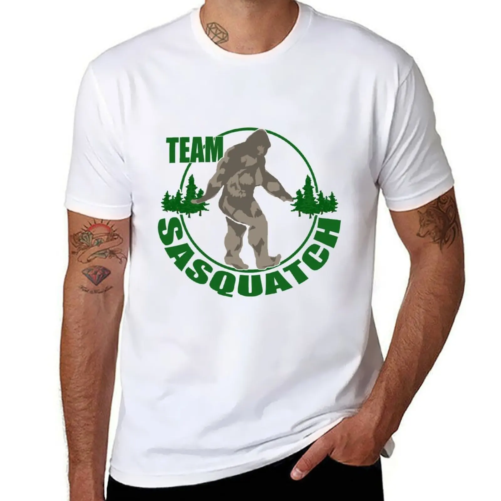 

Team Sasquatch T-Shirt cotton t shirt pack man t shirt cotton T-Shirt