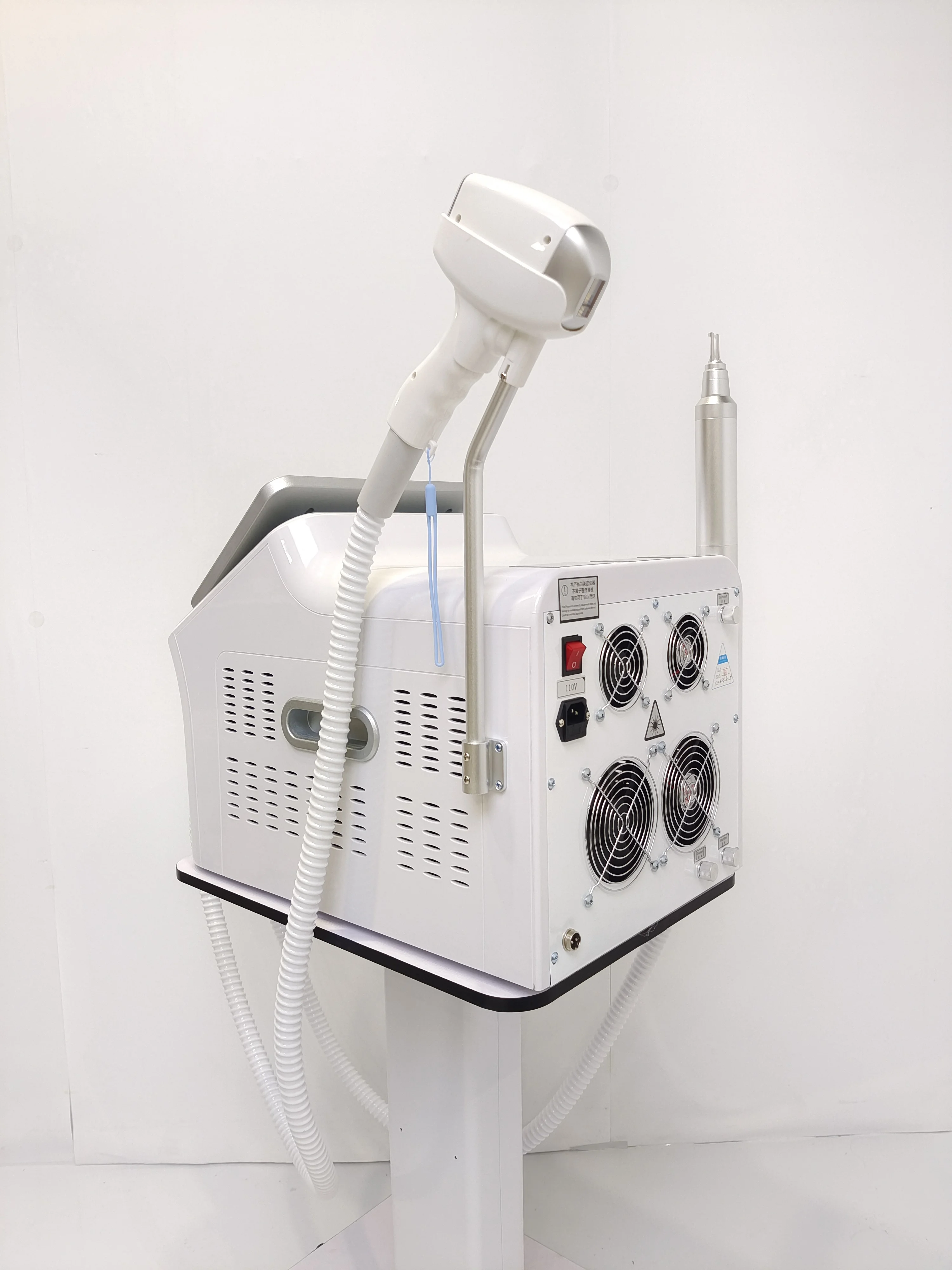 2025 2in1 3000 w 4000 w Titanium Ijs Platina Diode 4 Golflengte Laser ND YAG Machine Pijnloos Ontharing Depilador Machine