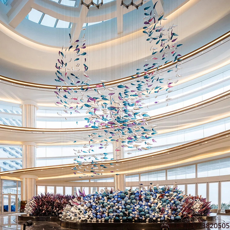 

LED Chandelier Originality Customized Elegant Charming Restaurant Lobby Crystal Glass Chandelier