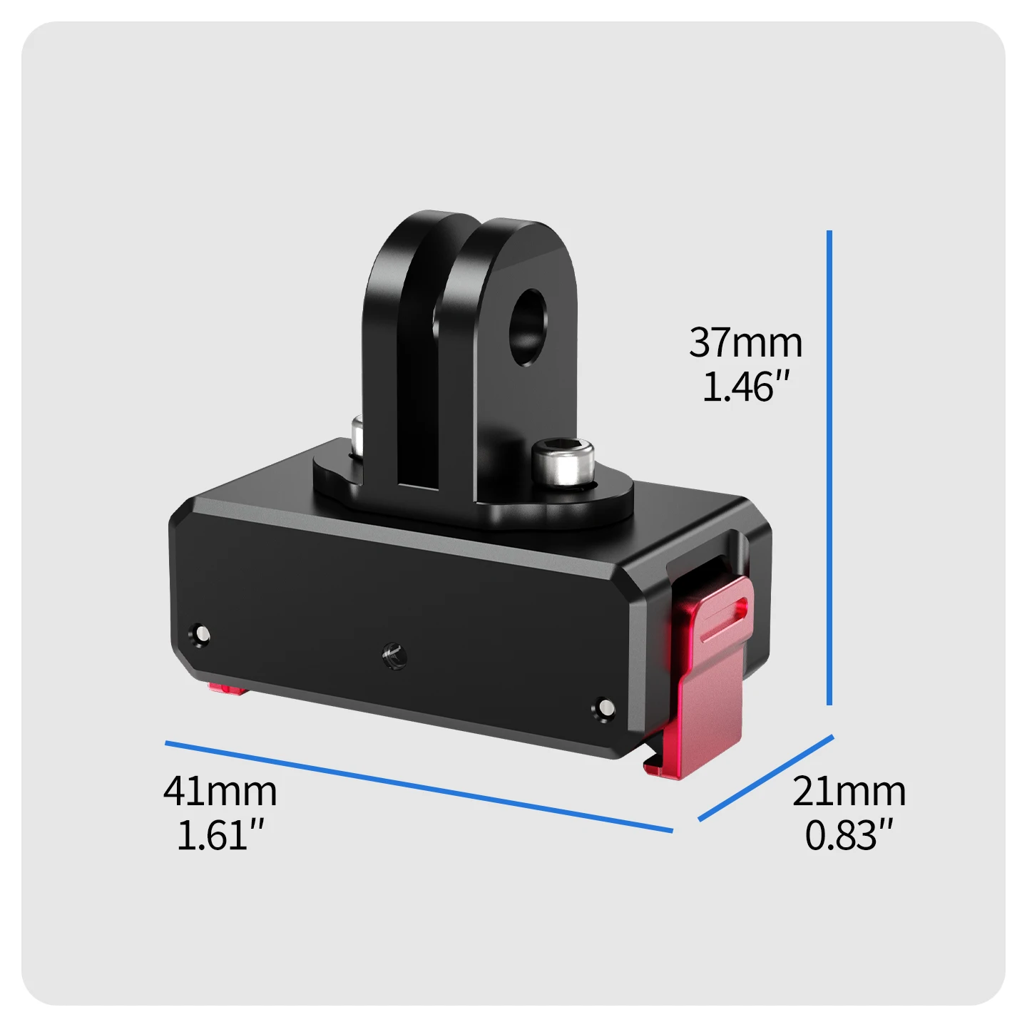 Langlebige Aluminium-Magnetische Schnellverschluss-Ladestation für DJI Osmo Nano Action-Kamera Magnet-Doppelbefestigung Kugelkopf Fahrradhalterung – Detail 5