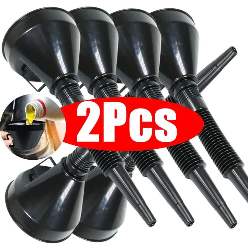 

Воронка для масла и дизельного топлива, воронки для заправки двигателя автомобиля с удлинительной трубой фильтра для авто, мотоциклов, грузовиков, инструменты, аксессуары