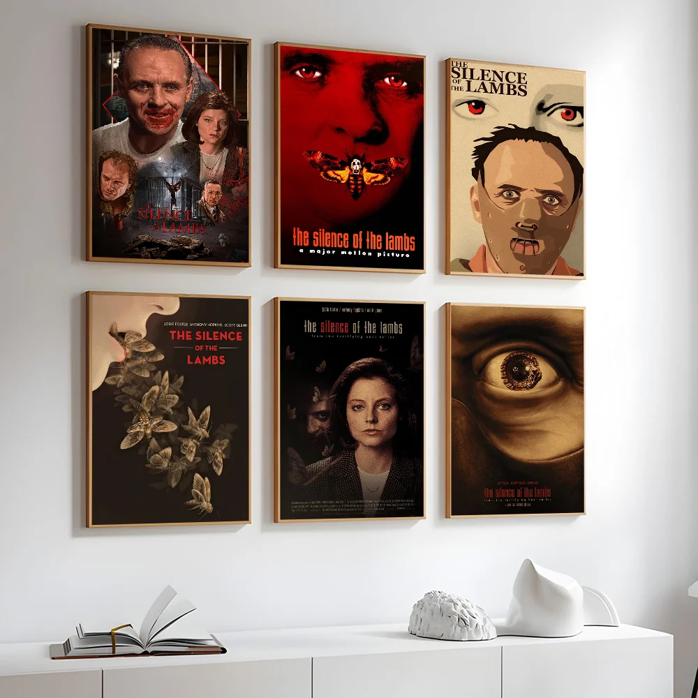 Classic American Movies The Silence Of The Lambs Poster Stickers Art Wall Murals Decor Game Room Decor Gifts HD Painting