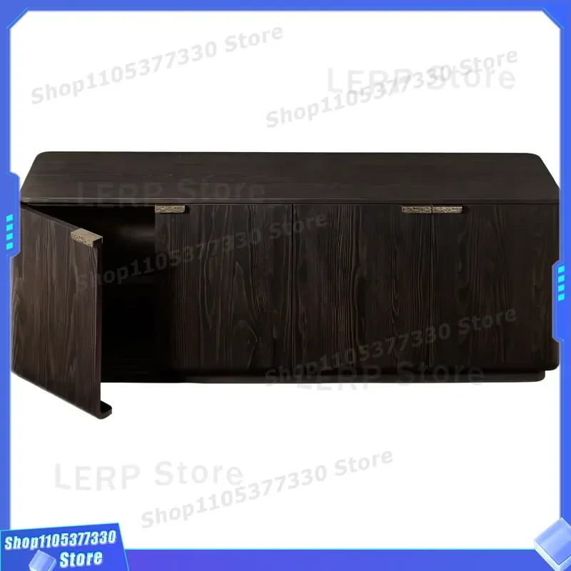 Modern Oak Wood Chest of Drawers 4 Door Luxury Solid Wood Dresser for Bedroom Living Room Furniture Storage Cabinet Home