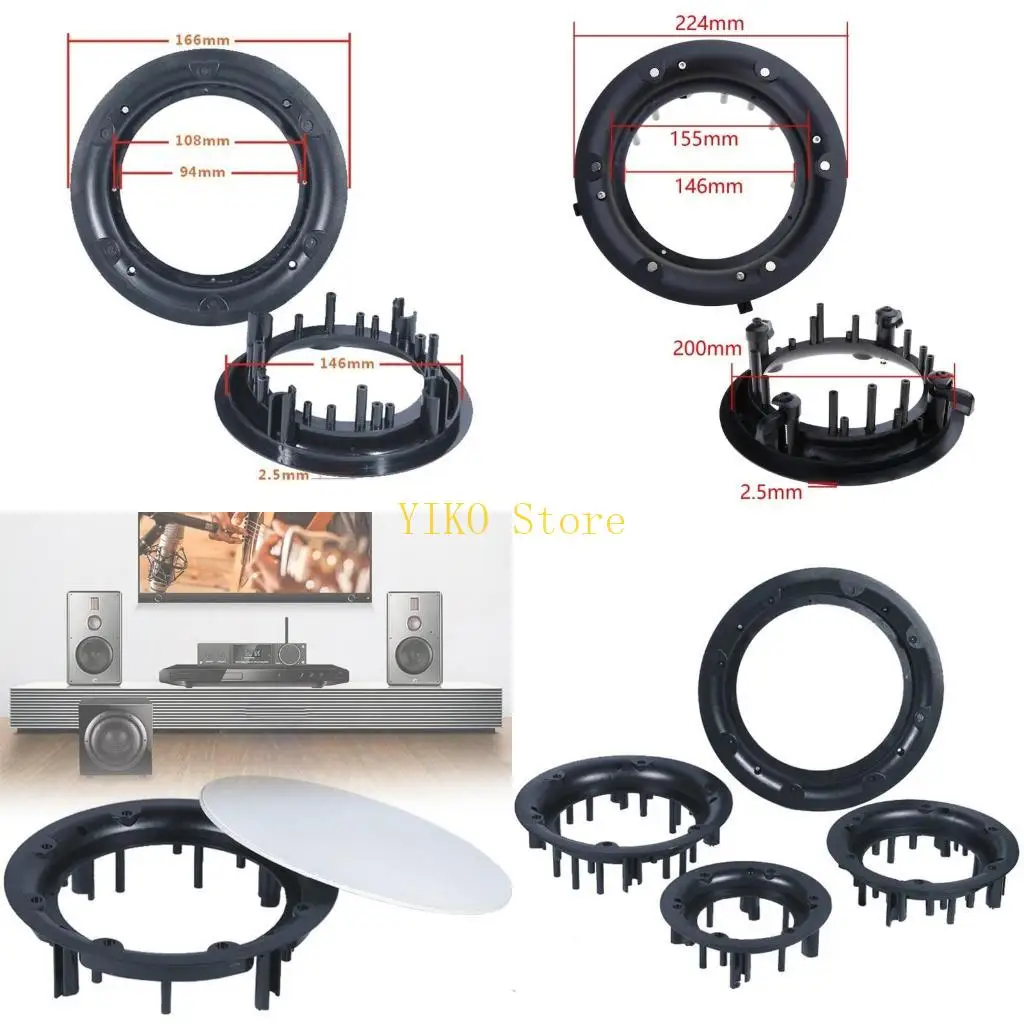 

K32C 4/5/6.5/8inch Ceiling Speakers Cover Decorative Round Metal Net Mesh Grille Ceiling Speakers Grill Holder Mouting Base