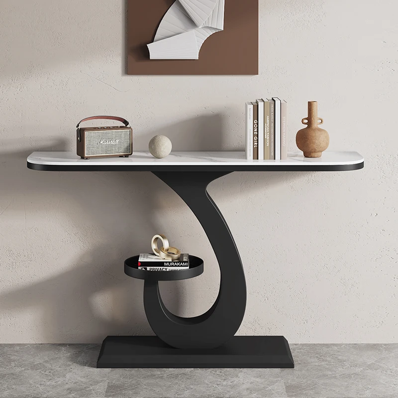 طاولات كونسول فاخرة بتصميم درج حديث ومداخل زخرفية لتخزين الطاولة وأثاث غرفة المعيشة