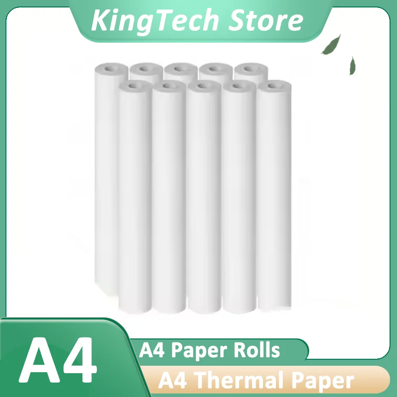 A4 Thermal Paper Quick-Dry Compatible with Printer Suitable for Portable Printers High-Quality Printing Portable Printing Paper