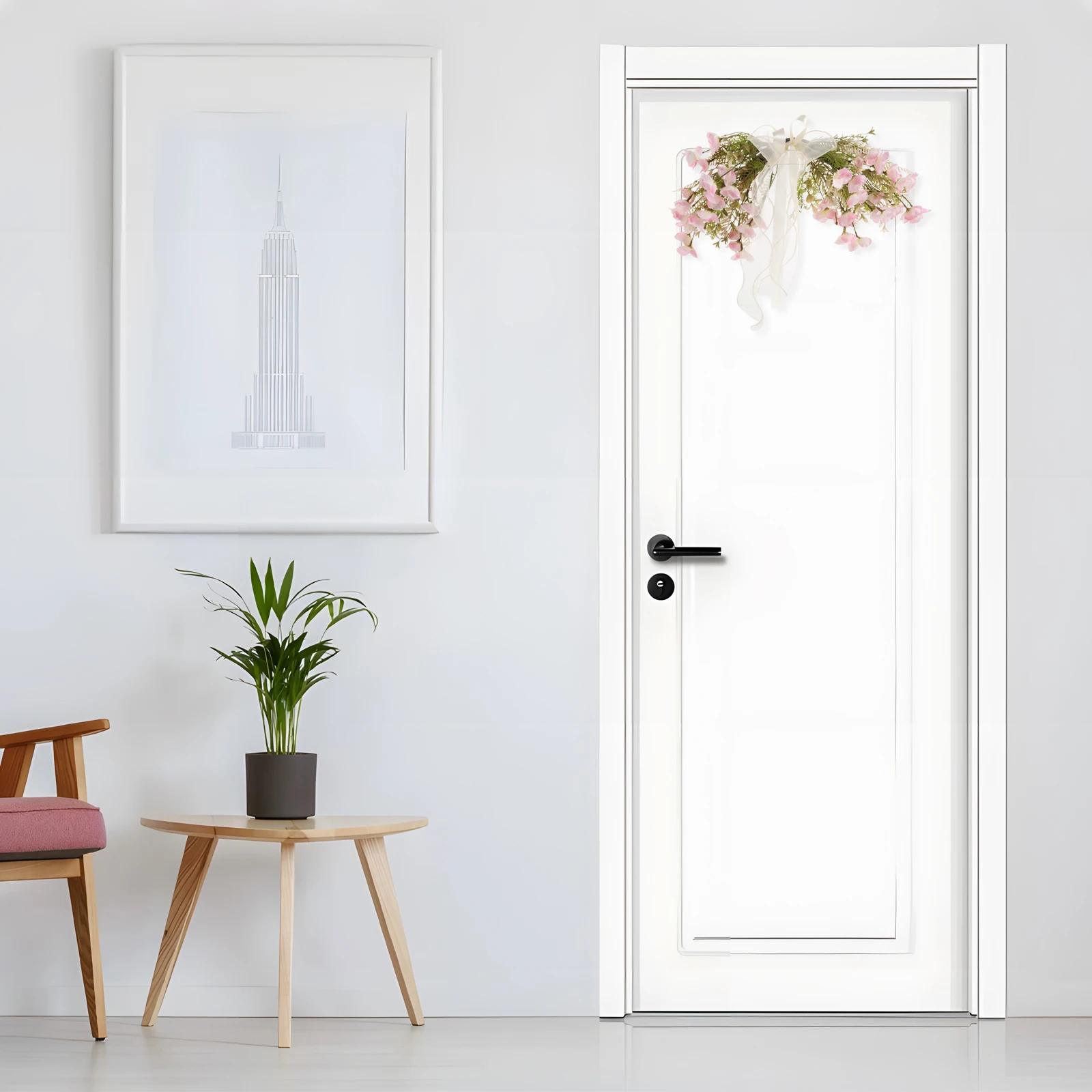 

Artificial Flower Swag Door Wreath Elegant Wedding Decor Front Garage Door Decoration Outdoor All Seasons Wreaths