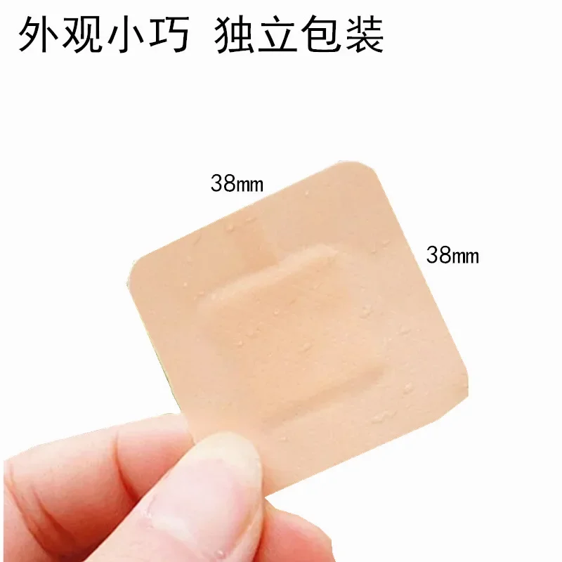 100Pcs/lot Adhesive Plasters Closures Fabric Fingertip Wound Strips First Aid Band Bandaid Care Dressing Bandage Patches