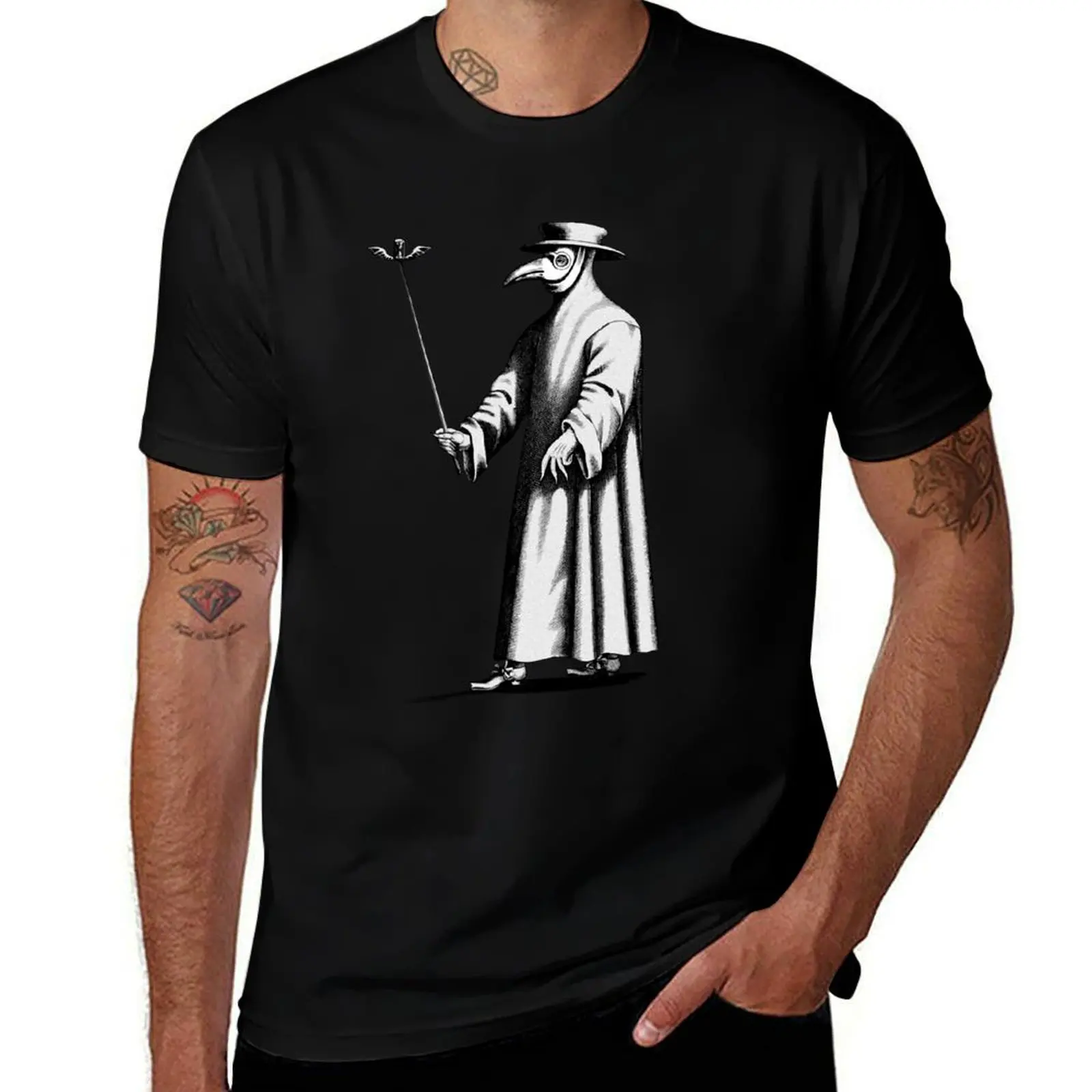 

Bubonic Plague Doctor Mask-Black Plague Black Death Disease T-Shirt custom t shirt vintage t shirts men t shirts high quality