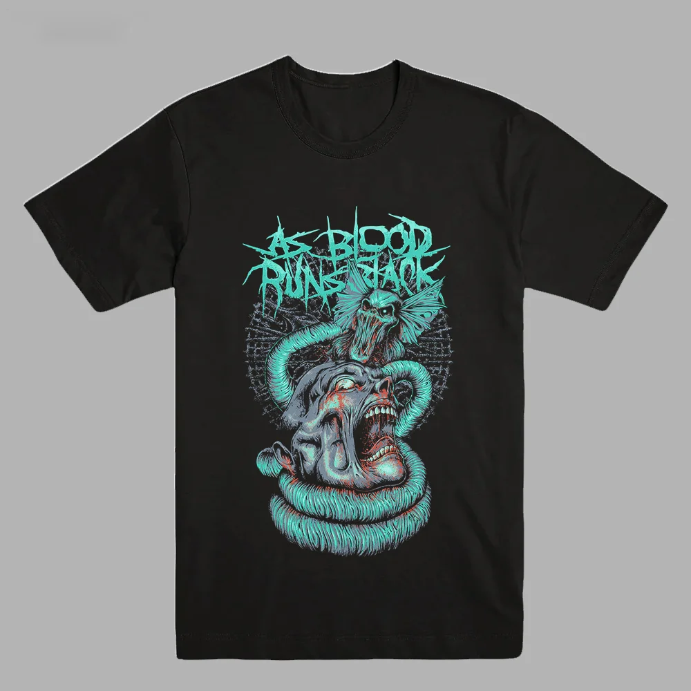 As Blood Runs Black Band Black Short Sleeve Cotton Size S-5XL Shirt PP597