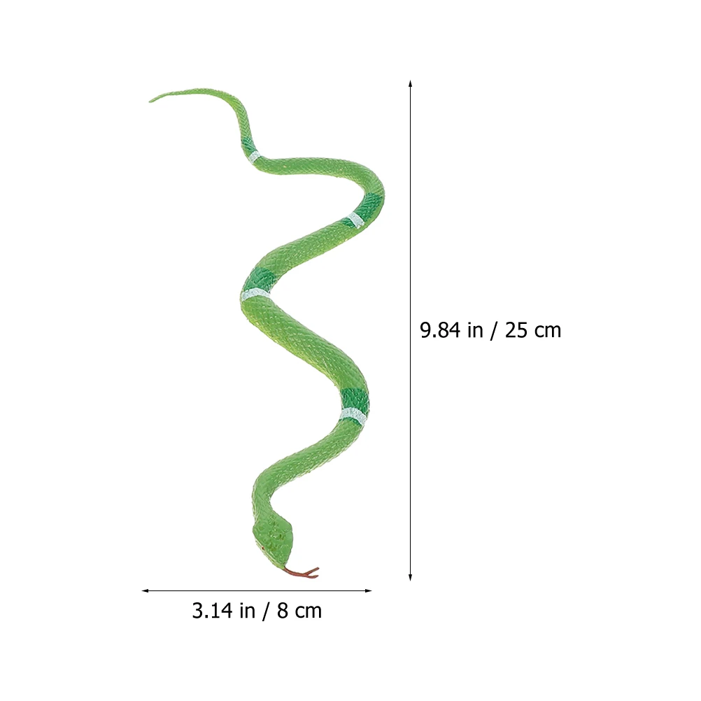 18 шт. резиновая змея, модель животного, аксессуар на Хэллоуин, искусственная змея, детская игрушка, новинка, игровые розыгрыши, жуткий реквизит