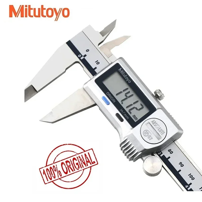 Mitutoyo 0-150/200/300mm 0-6/8/12inch IP67 Dust/Water Proof ABS Digital Calipers 500-752-20