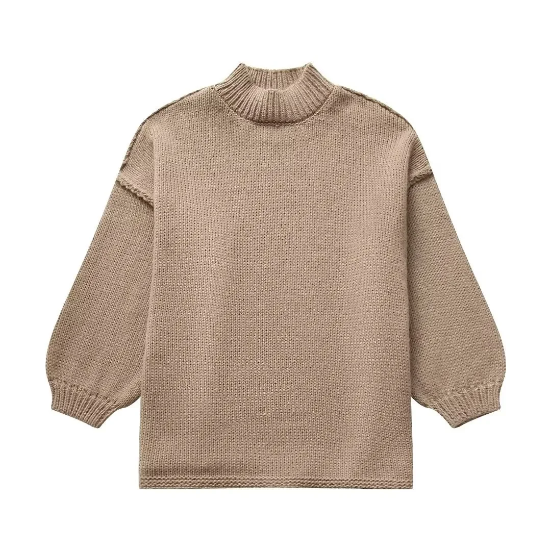 Casual Hollow Out Solid Sweater Women Knit Long Sleeve O-neck Heart Female Pullover 2024 Spring All Match High Street