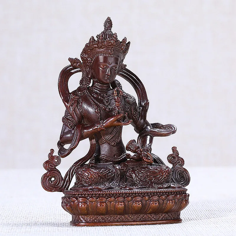 7cm Retro Color Mini Copper Vajra/Kingkong Statue Buddha Handle Pocket  Retro Carving Tranic Decorate Bodhisattva Figurine