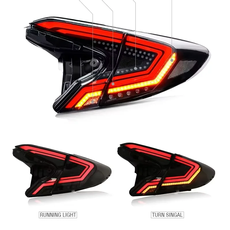 

DK Motion Factory Sale Car Spoiler Light Led Trunk Tail Lamp For Toyota CHR 2018 2019 2020 Rear Taillights