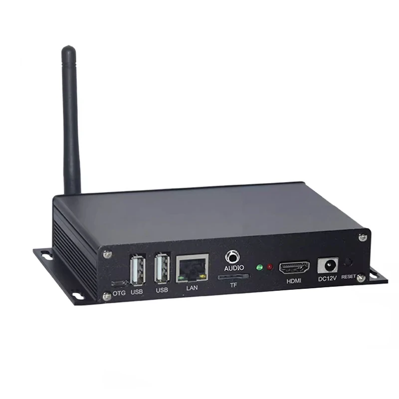 

4K Network Multimedia Information Playback Box Remote Control RK3288 Android Box USB WIFI For Digital Signage