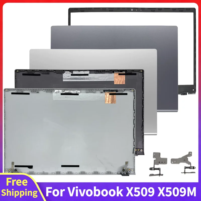 For Vivobook X509 X509D F509UA F509JA F509JB F509FJ F509FL New Replace Screen Rear Lid Top Case Front Bezel Hinge LCD Back Cover