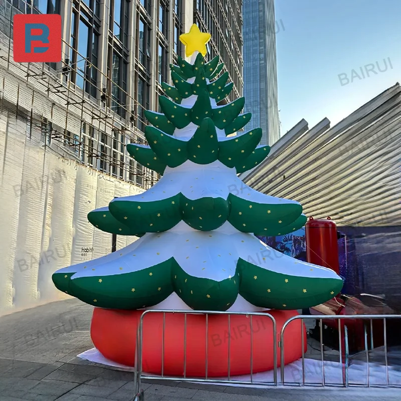 New year inflatable christmas tree green trees for home shop store decoration