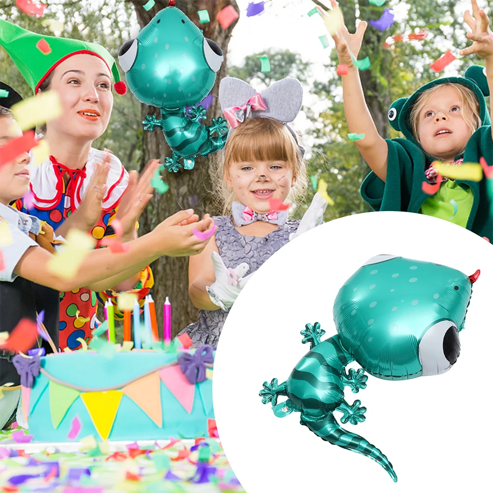 5-częściowe balony Zwierzęta Gecko Przyjęcia Materiały na imprezę Nadmuchiwane dekoracje Zwierzęta Folia o niebieskim tematyce