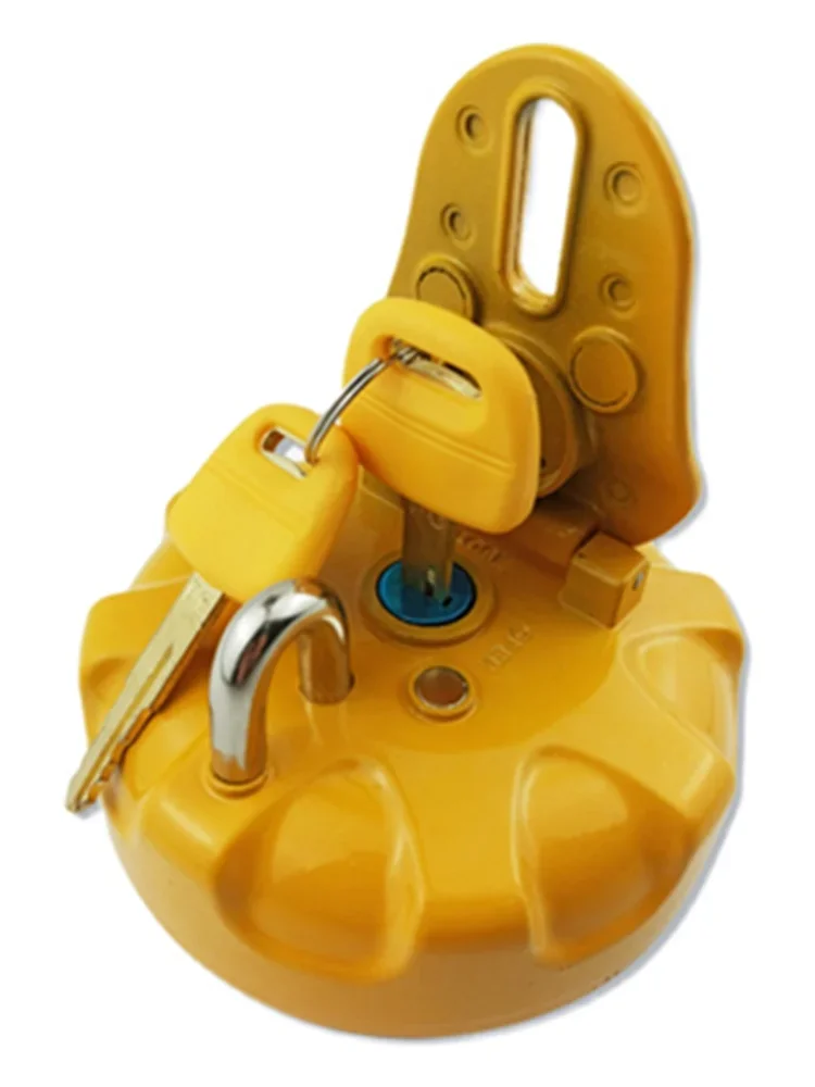 ل حفارة كوماتسو PC120 130 200 220 240 300 360-6-7-8 غطاء خزان الوقود مكافحة سرقة غطاء خزان الديزل مفتاح المرشح جودة عالية