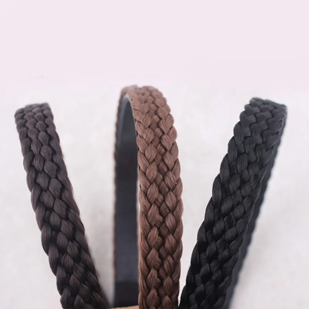 

Hair Women Plaited Fiber Anti Slip Comfortable Women Headb Daily Braid Hair Use Stylish Flexible