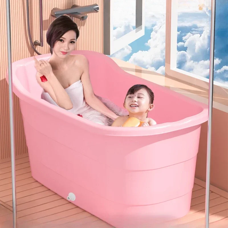 

Design Comfortable Foot Bath Bag Bucket Home Spa Fomentation Machine Large Container Swimming Badewanne Portable Bath Modern Lid