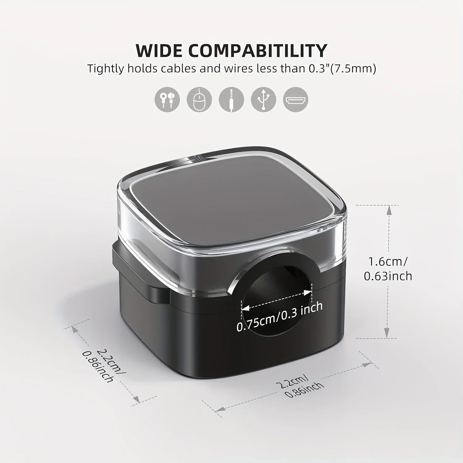 6pcs Magnetic Cable Management Clips Multi-Colored Plastic Cord Organizer Desk & Wall Mounted Hooks For Phone Data & Charger