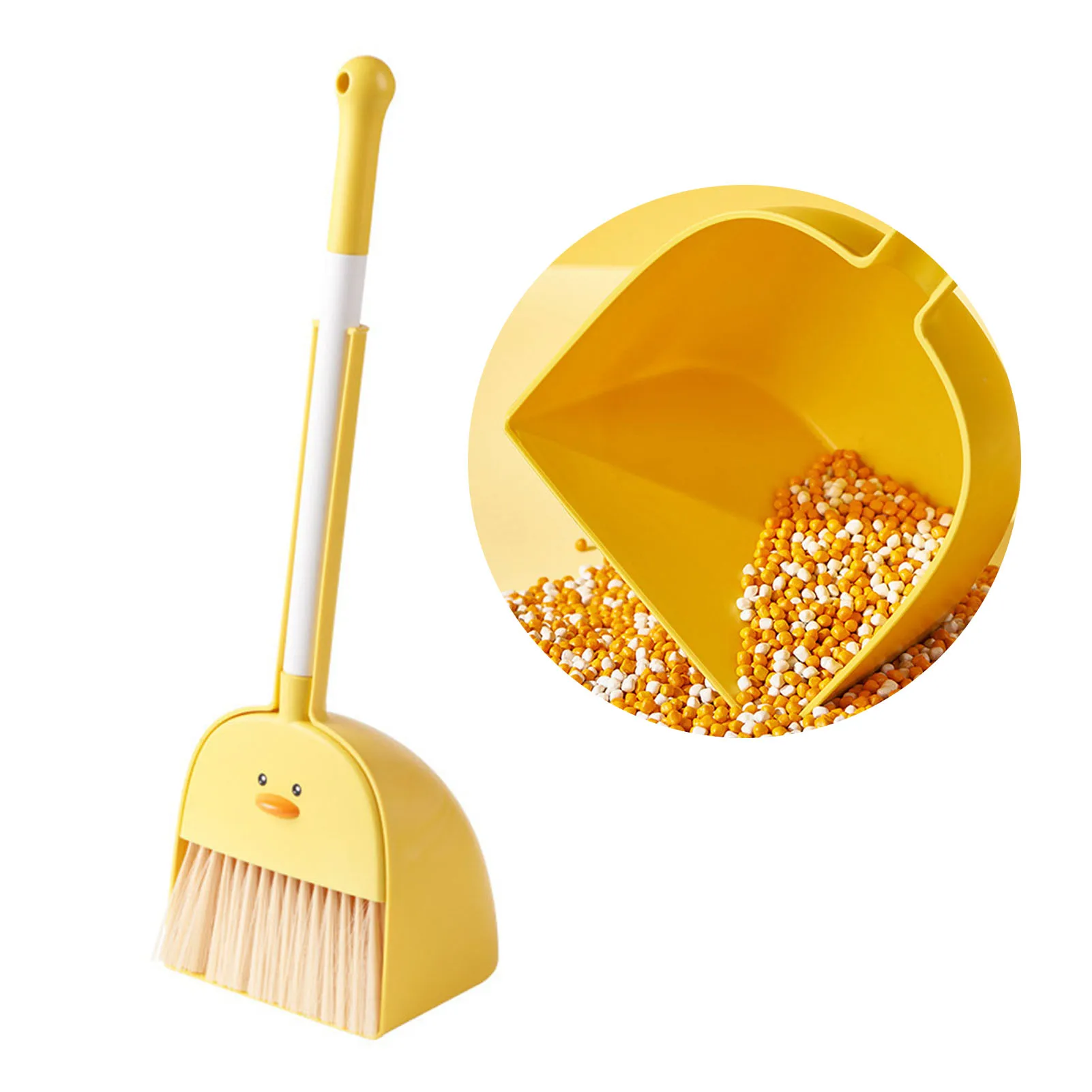 Food grade PP Childrens Mini Broom Dustpan Set Three Piece Suit Baby Sweeping Cleaning Tools Toddler Toy Combo Small Size