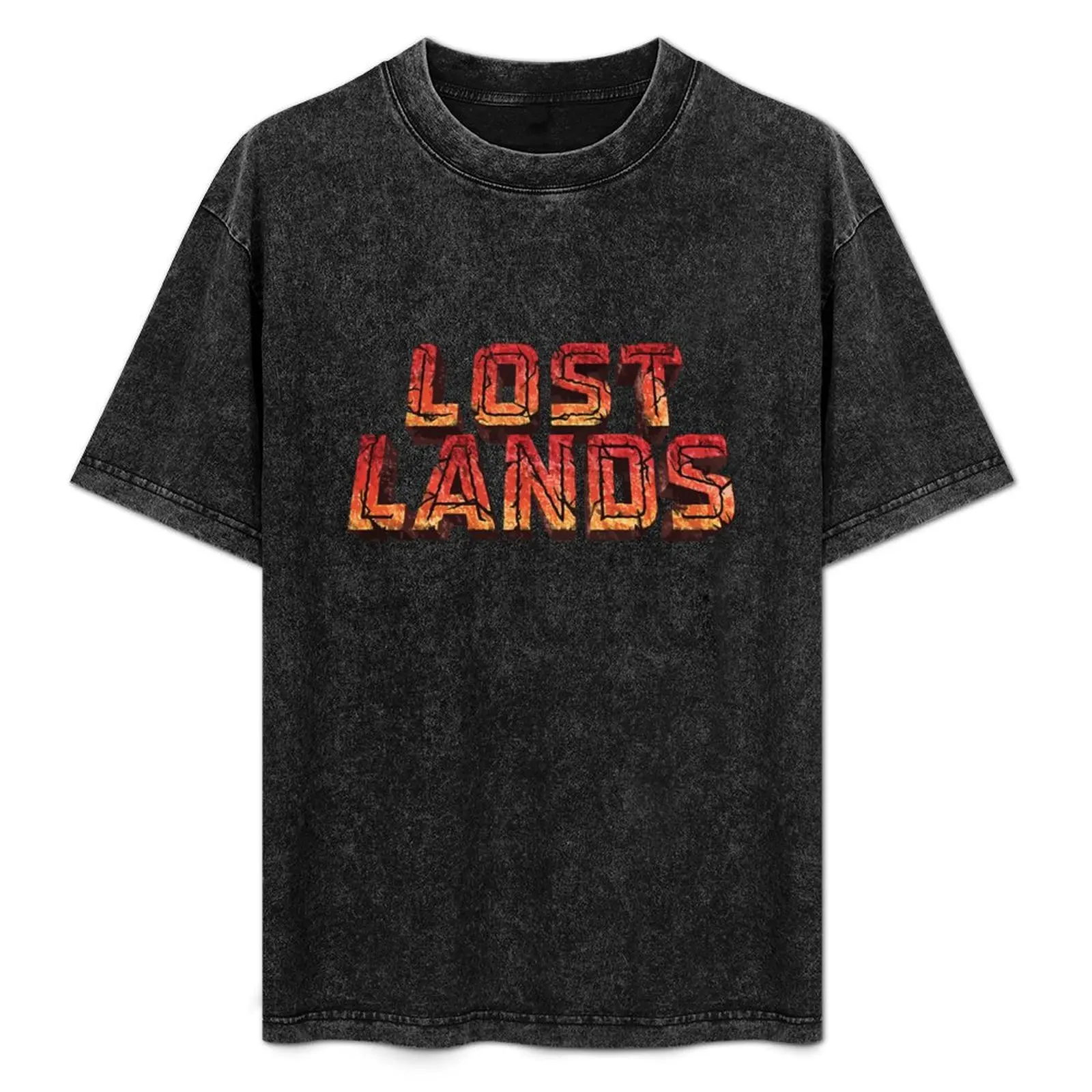 

Lost Lands T-Shirt custom t shirt blue lock graphic tee shirt essential t shirt workout shirts for men