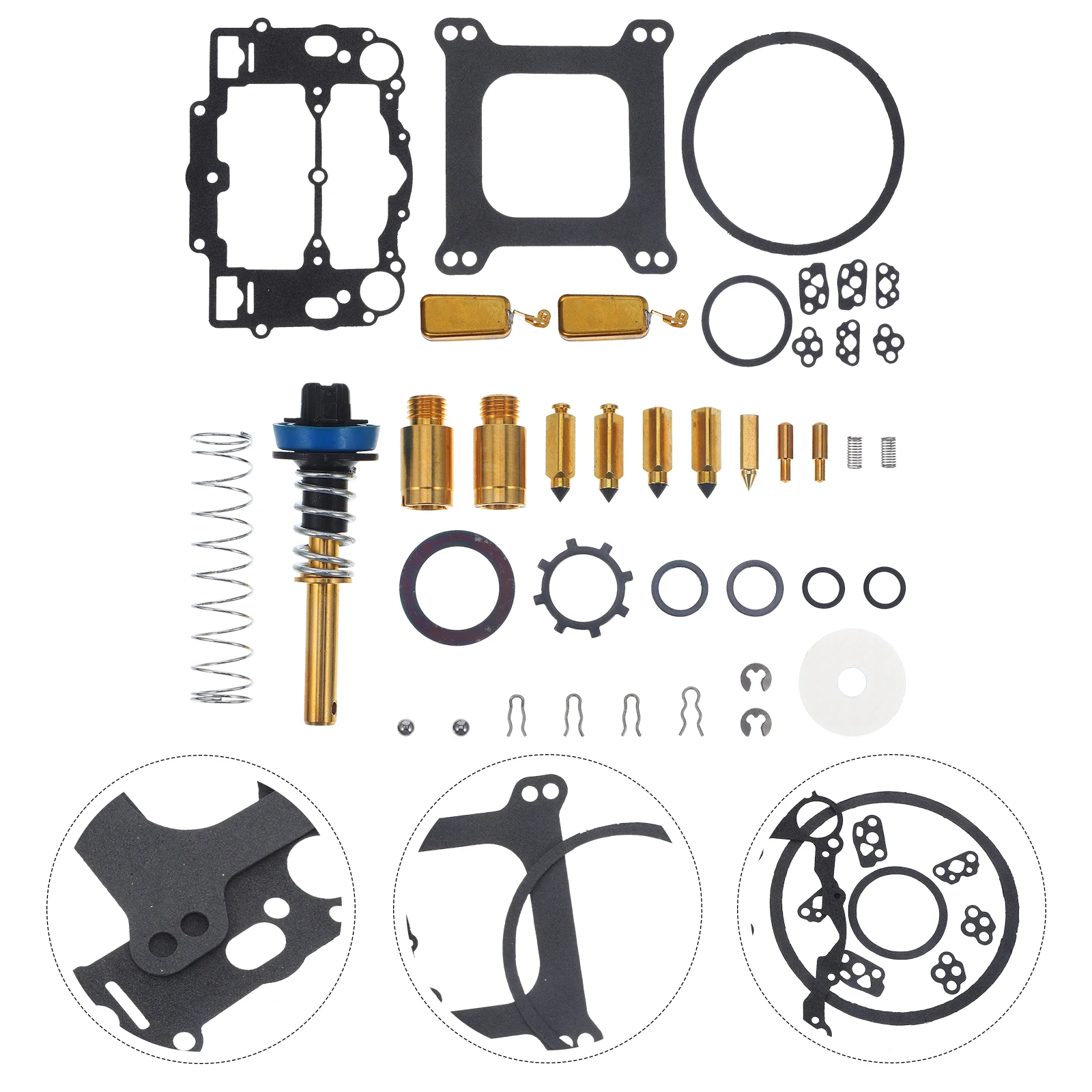 1 Set Kit Perbaikan Karburator Logam Tahan Lama Mudah Digunakan Edelbro 1477 1400 1404 1405 1406 1407 1411 1409 Suku Cadang Kit Pembangunan Kembali ATV
