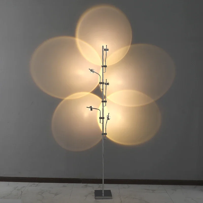 Modern minimalist creative LED light and shadow living room floor lamp