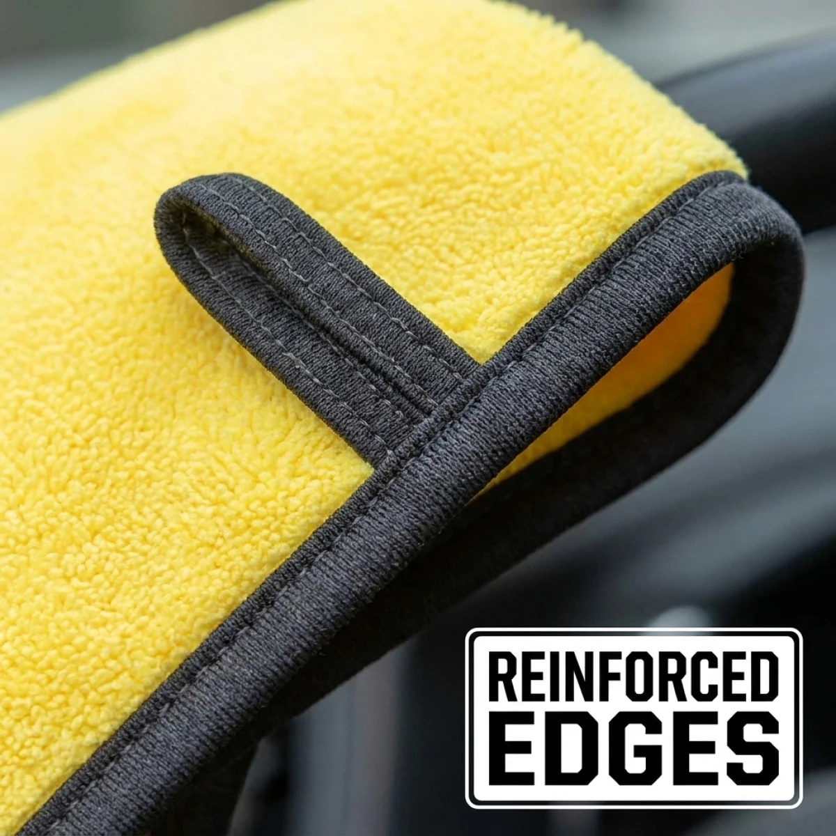 Premium Microfiber Car Towel, Thickened & Lint Free, Strong Vacuuming Water Absorption, Safe for Car Paint, Home&Car Use